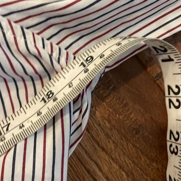 J.Crew striped embroidered tie front blouse size M - Picture 10 of 13